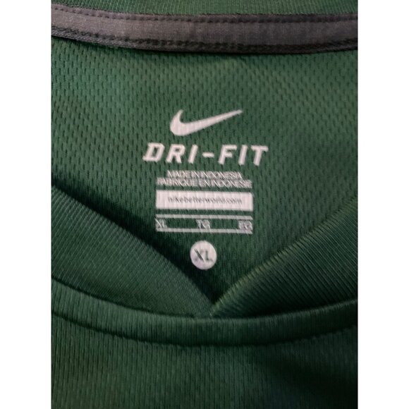 Nike Athletic Shirt Mens XL Used Green Dri-Fit 379155-347 *Couple Snags - Picture 6 of 16